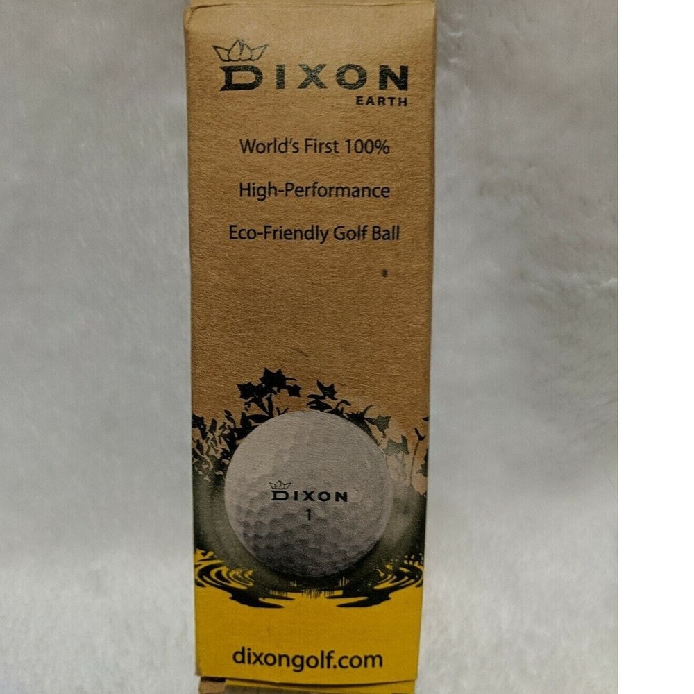 Dixon Earth Eco Friendly‎ 3 Golf Balls New In Box